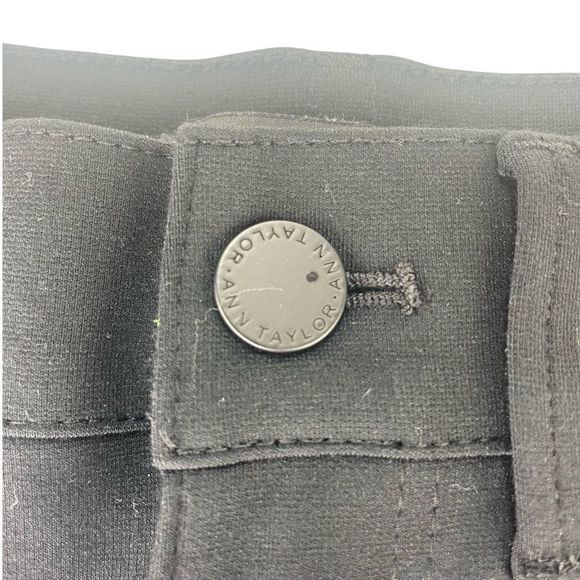 Ann Taylor Ankle Pant In Seasonless Stretch - Black- Sz 2 - Picture 6 of 9